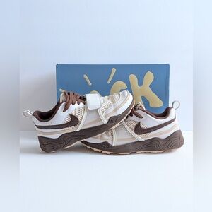 Travis Scott Nike Zoom Field Jaxx White Light Chocolate Sz 8.5 Men’s OG ALL